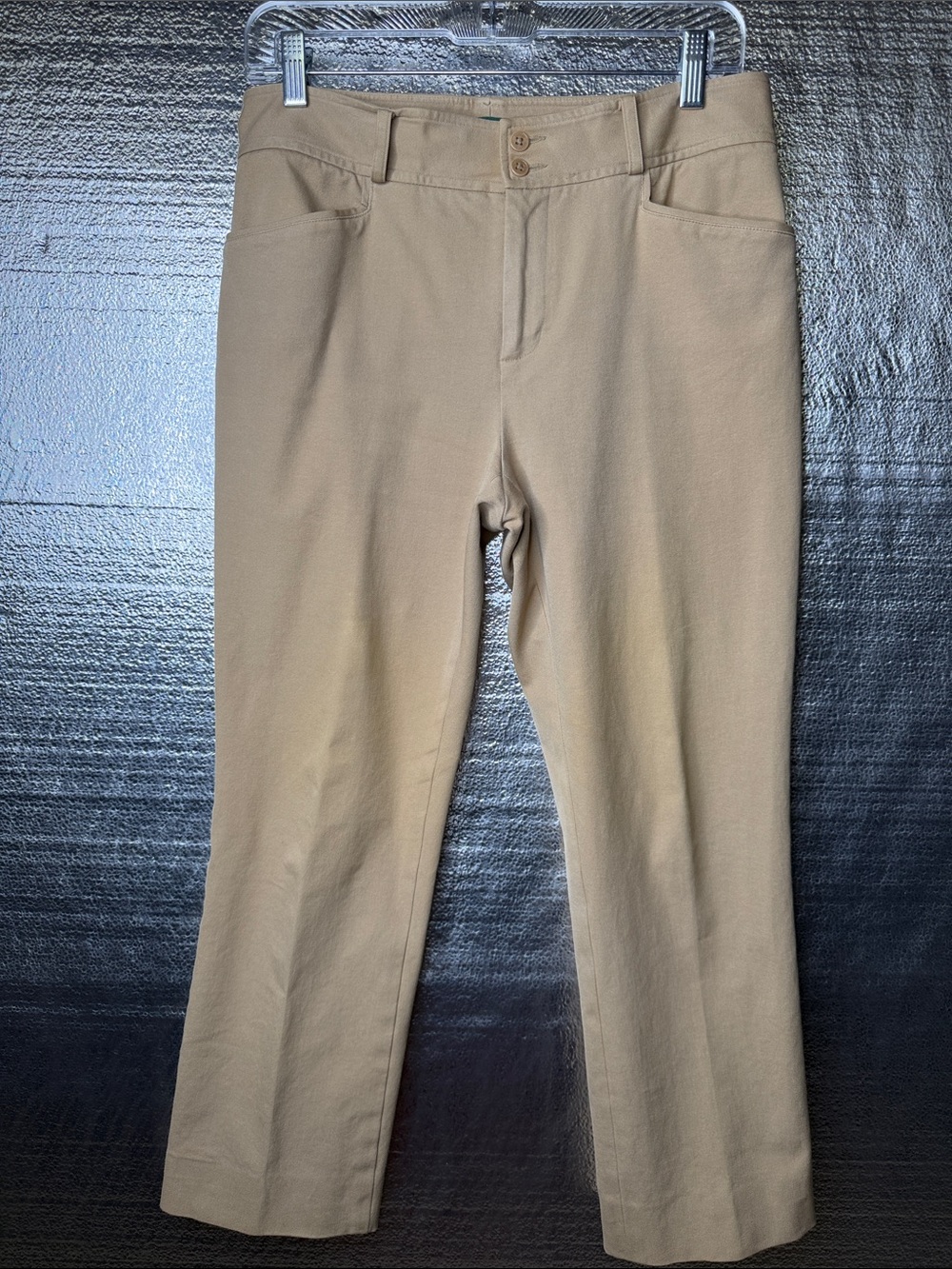 Ralph Lauren Women's Straight Leg Jeans in Khaki Tan